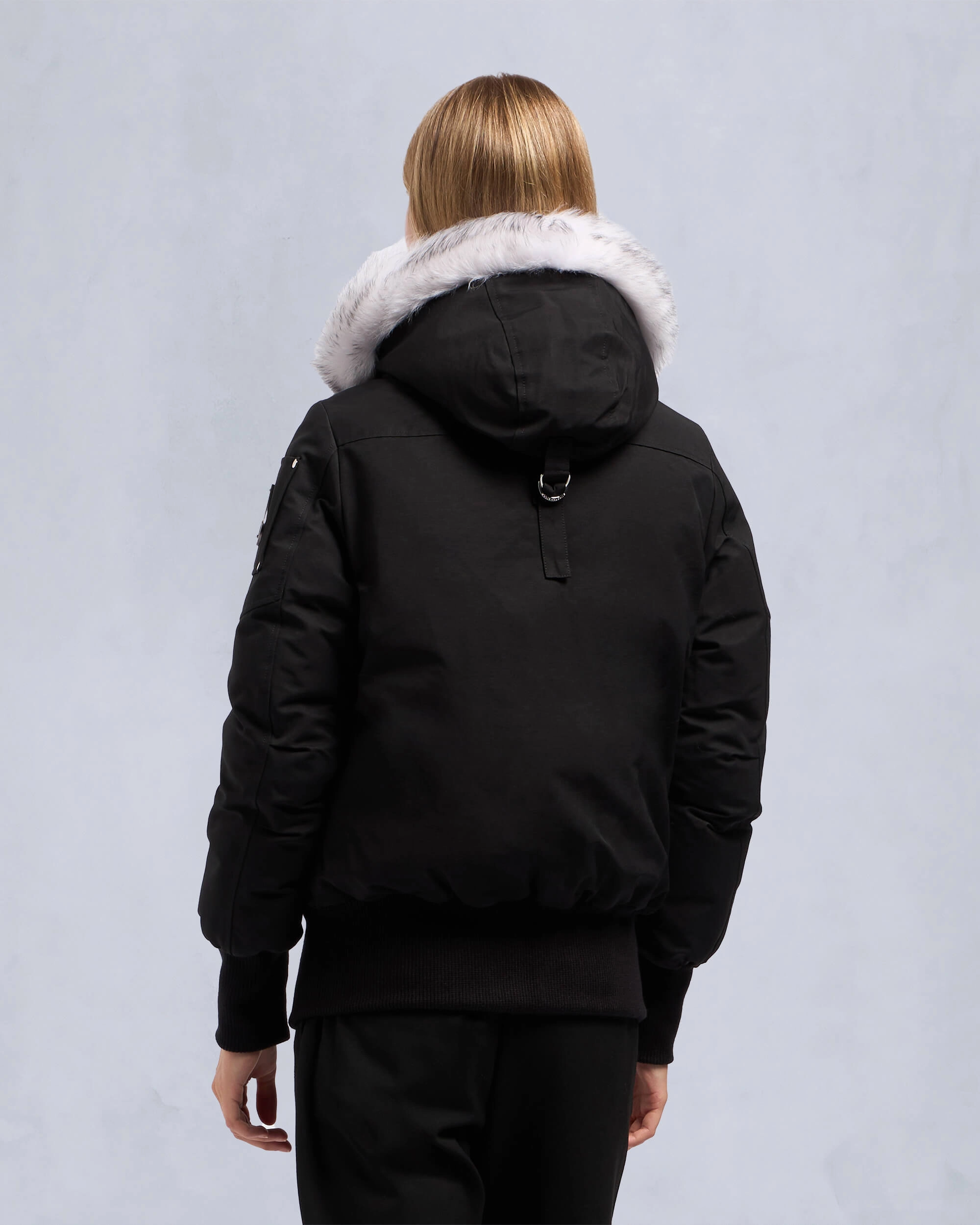 ORIGINAL DEBBIE SHEARLING BOMBER JACKET Black / Natural Shearling