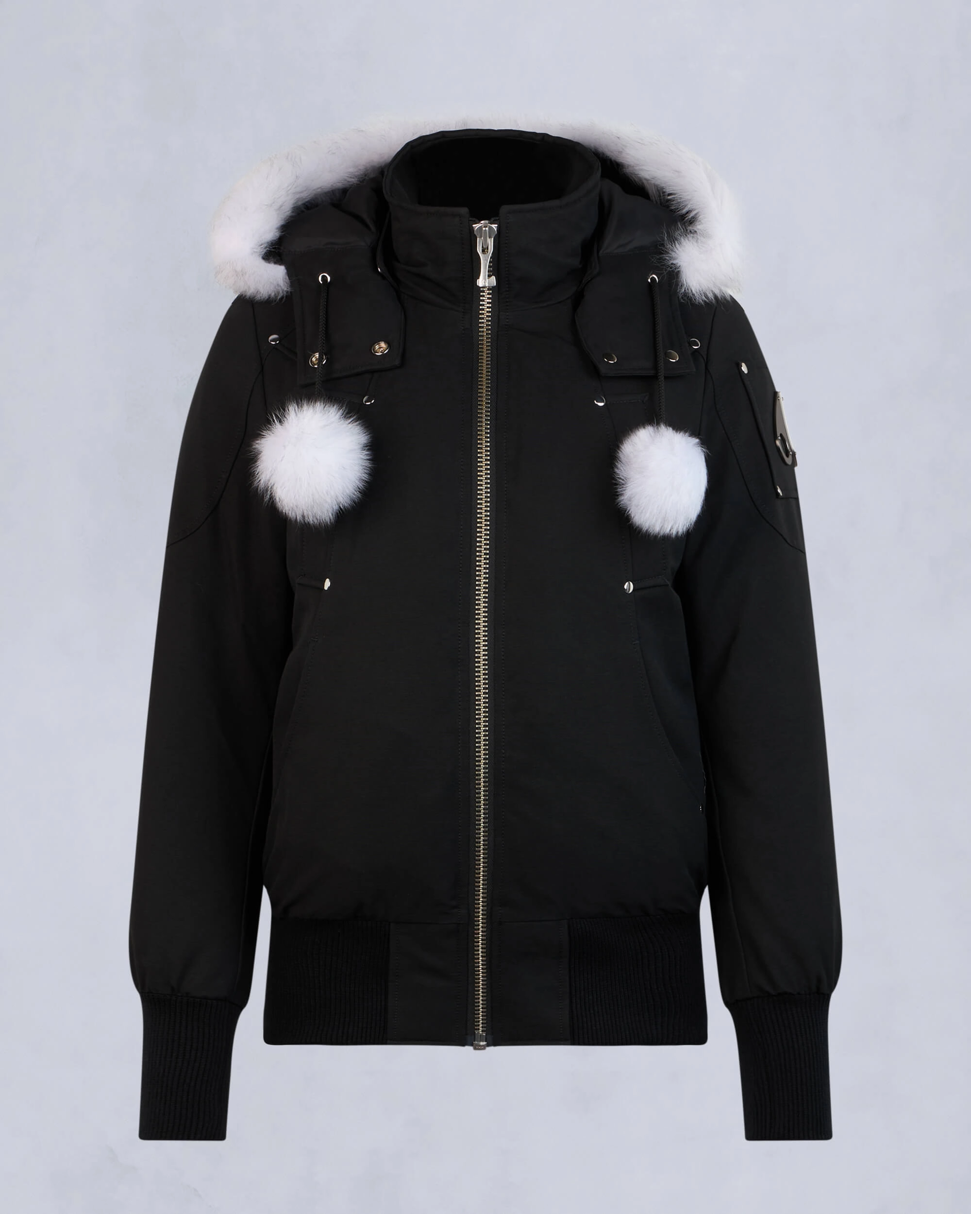 ORIGINAL DEBBIE SHEARLING BOMBER JACKET Black / Natural Shearling