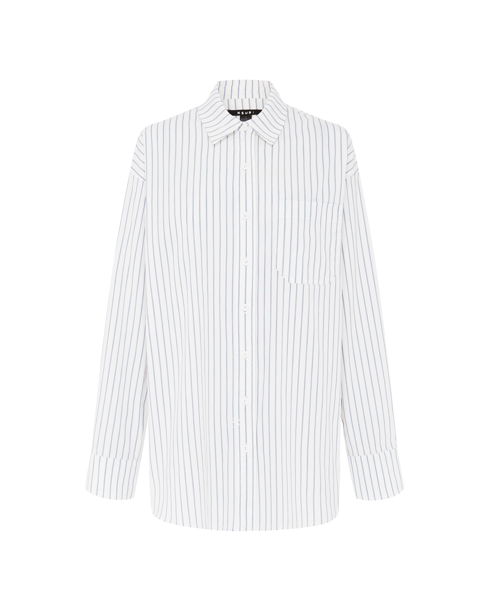 OVERSIZED SHIRT BLUE STRIPE