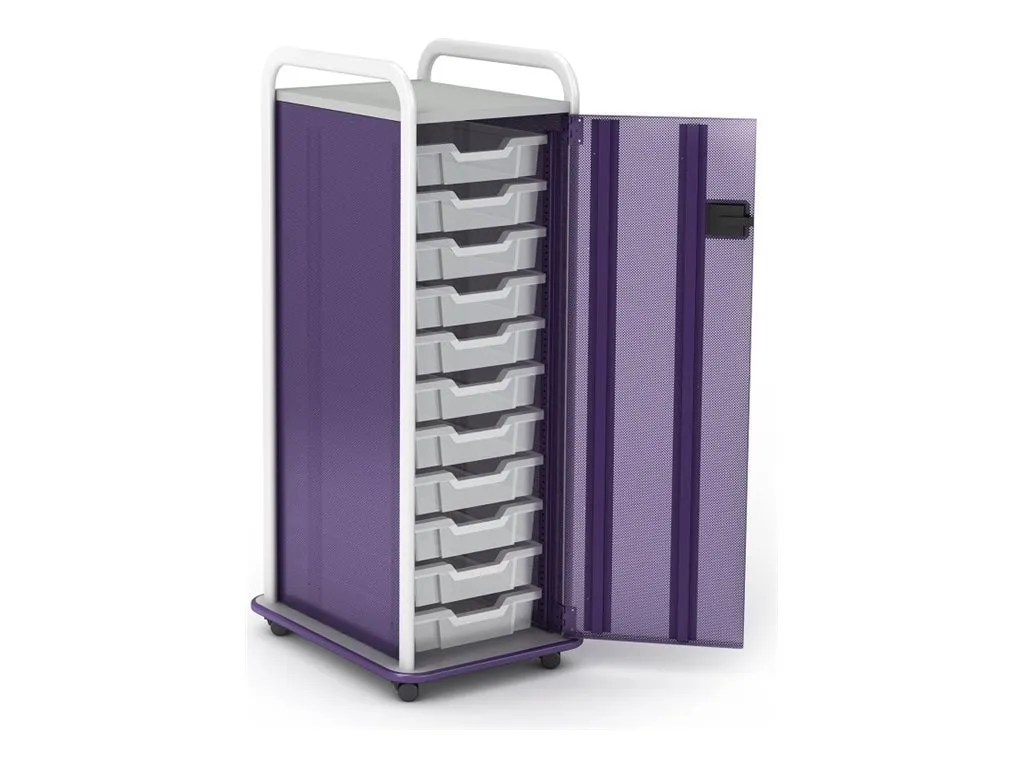 Paragon A&D Crossfit Storage - Trolley - 11 drawers - 16 gauge tubular steel, TFM CFS42OFTOTES17-918AZA