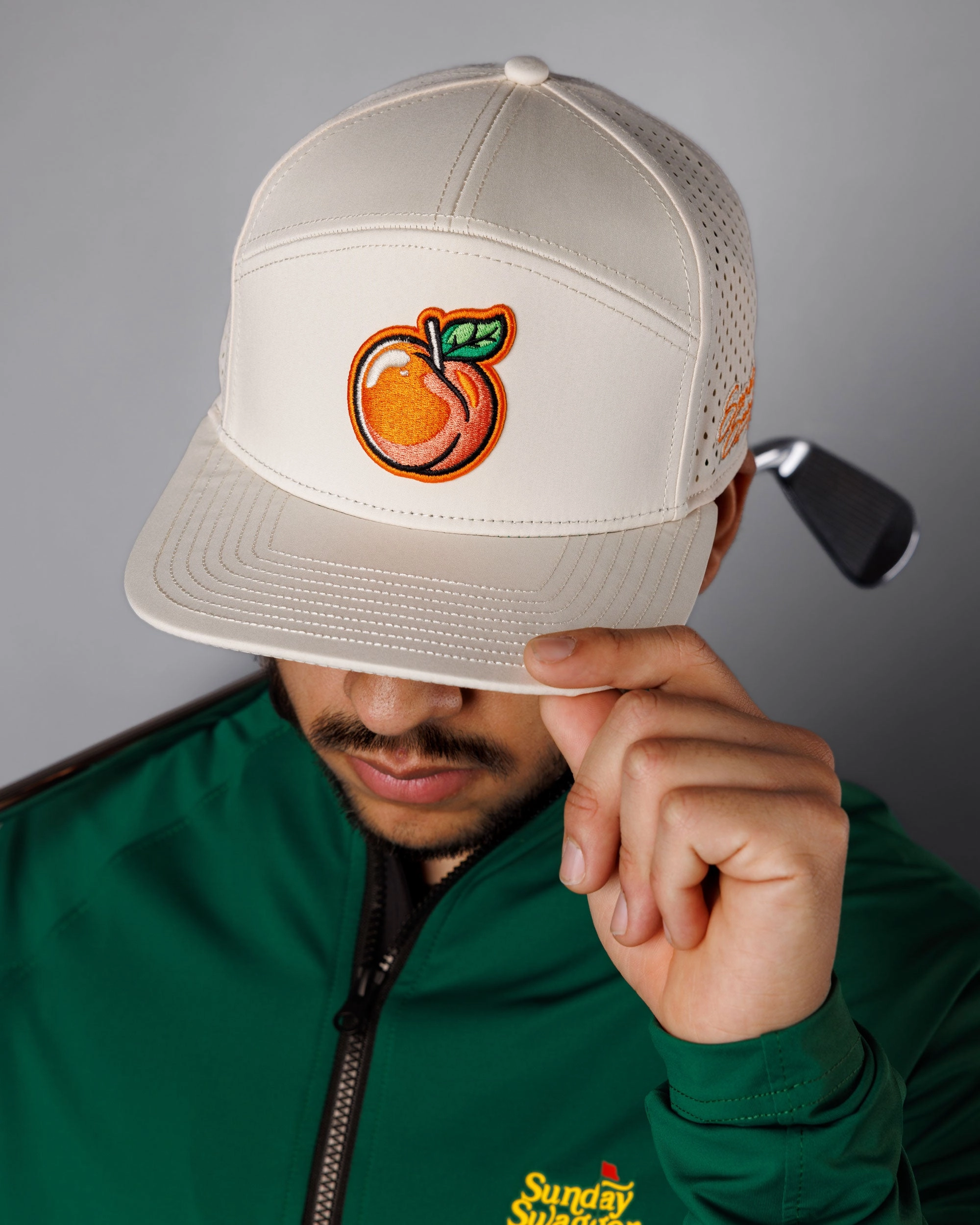 Peachy Flat Bill Snapback Hat
