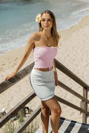 Pink Bandeau Top