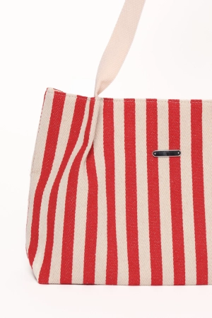 Ruby Beach Bag - Red Stripe