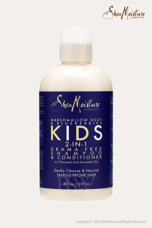 SHEA MOISTURE MARSHMALLOW ROOT & BLUEBERRIES KIDS 2-IN-1 DRAMA-FREE SHAMPOO & CONDITIONER 8oz