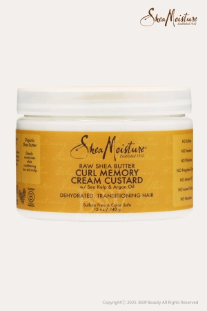 SHEA MOISTURE RAW SHEA BUTTER CURL MEMORY CREAM CUSTARD 12oz