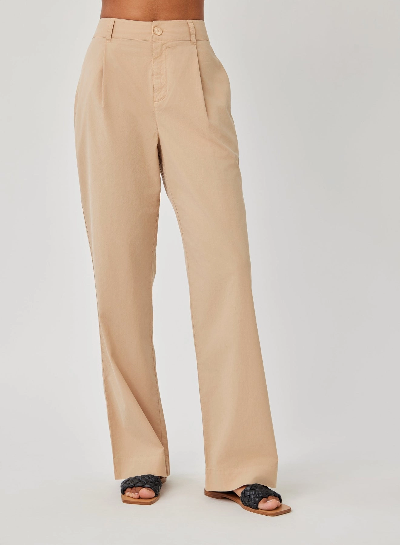 Single Pleat Trouser - Kona Khaki