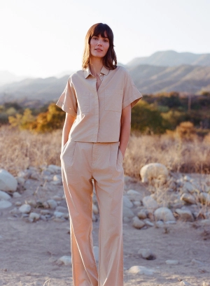 Single Pleat Trouser - Kona Khaki