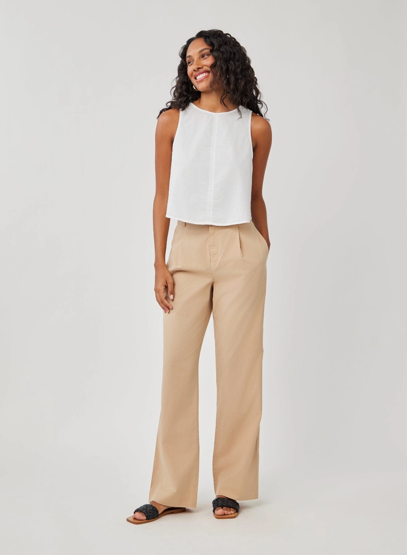 Single Pleat Trouser - Kona Khaki