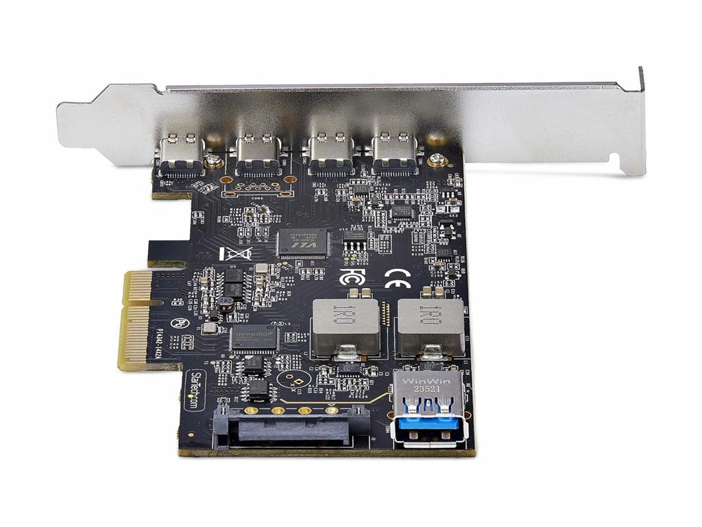 StarTech.com 5-Port USB PCIe Card, USB 3.2 10Gbps, PCI Express Card with 4x USB-C Ports, 1x USB-A Internal Port, USB PCIe Controller PS4C3IA3-USB-C-CARD