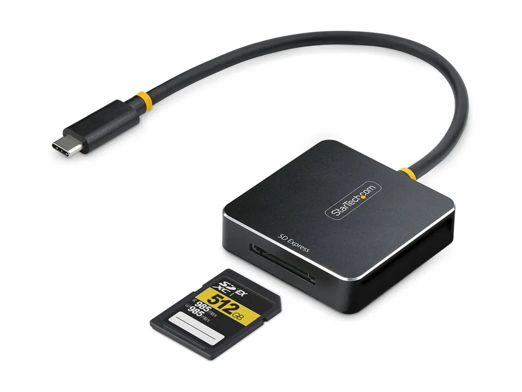 StarTech.com USB-C SD Express Card Reader, USB 10Gbps, Portable Memory Card Reader, USB Type-C to Secure Digital 7.1 Adapter, 1B-USB-C-SDE-ADAPTER
