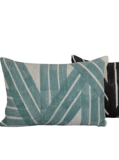 Stripe Sky Throw Pillow - Aqua