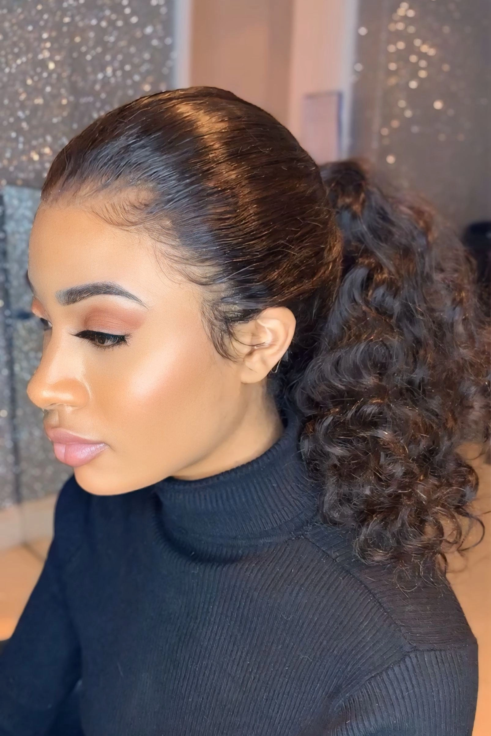 TAYLOR Deep Wave Glueless HD Lace Front Wig – Pre-Plucked Virgin Brazilian Hair