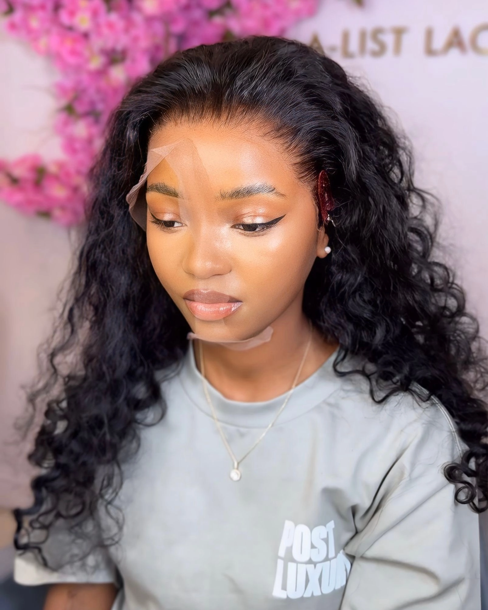 TAYLOR Deep Wave Glueless HD Lace Front Wig – Pre-Plucked Virgin Brazilian Hair