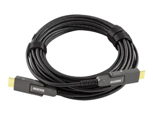 TechLogix MOFO - HDMI cable - HDMI male detachable to HDMI male detachable - 49 ft - hybrid copper/fiber optic - plenum, 8K60Hz MOFO-HD21D-15