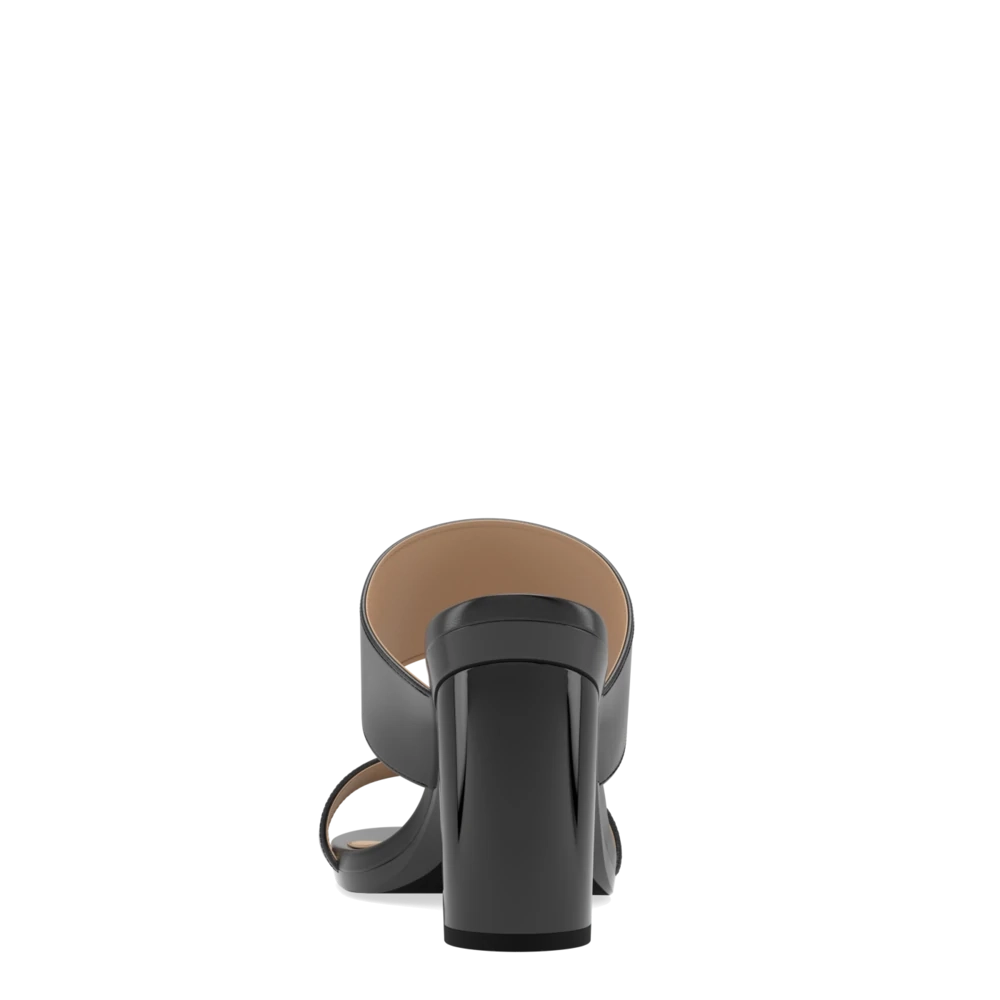 The Slide - Coal   Block Heel Kit 4 Coal