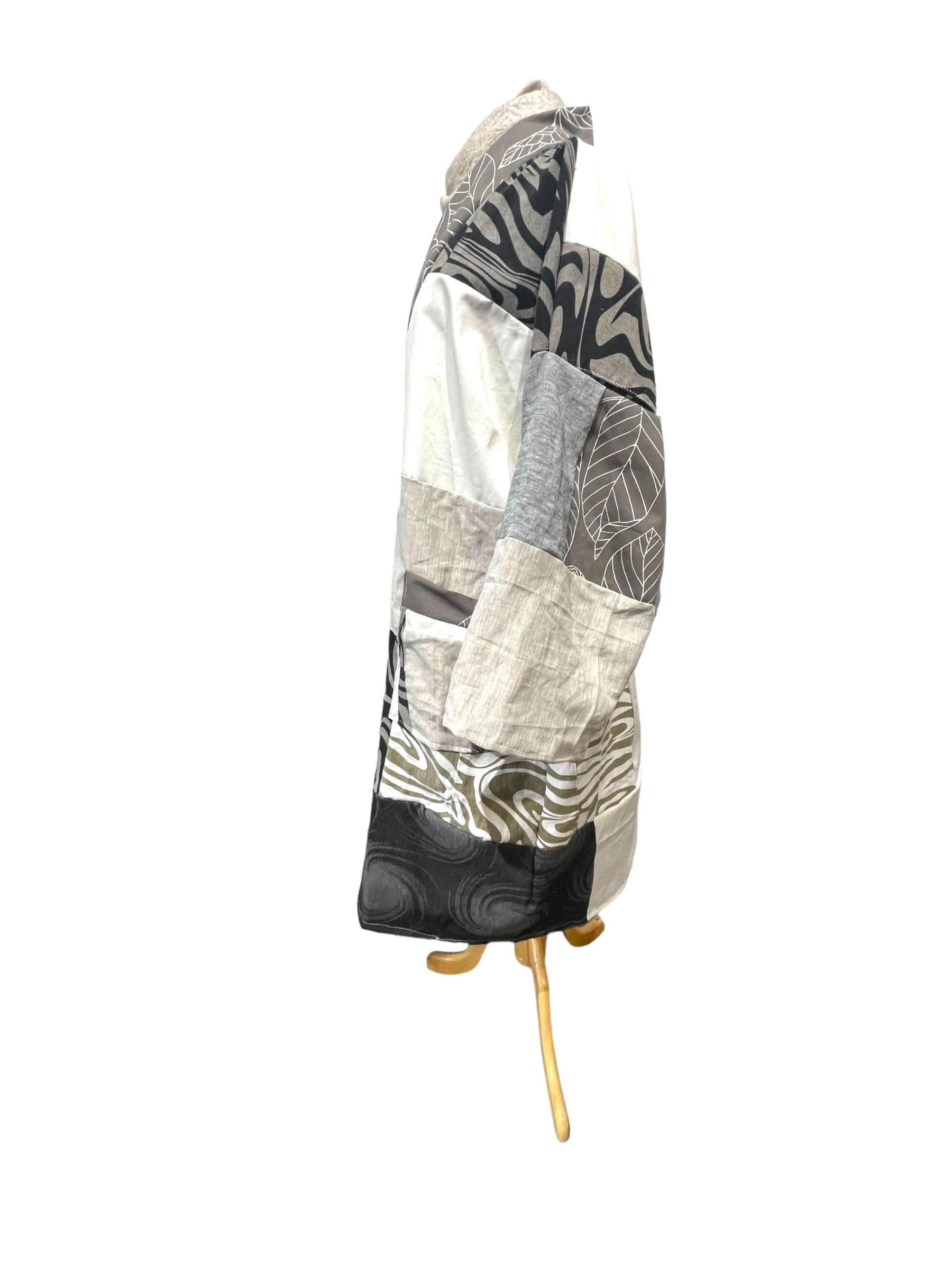 vintage cloth,woven textile, patchwork jacket