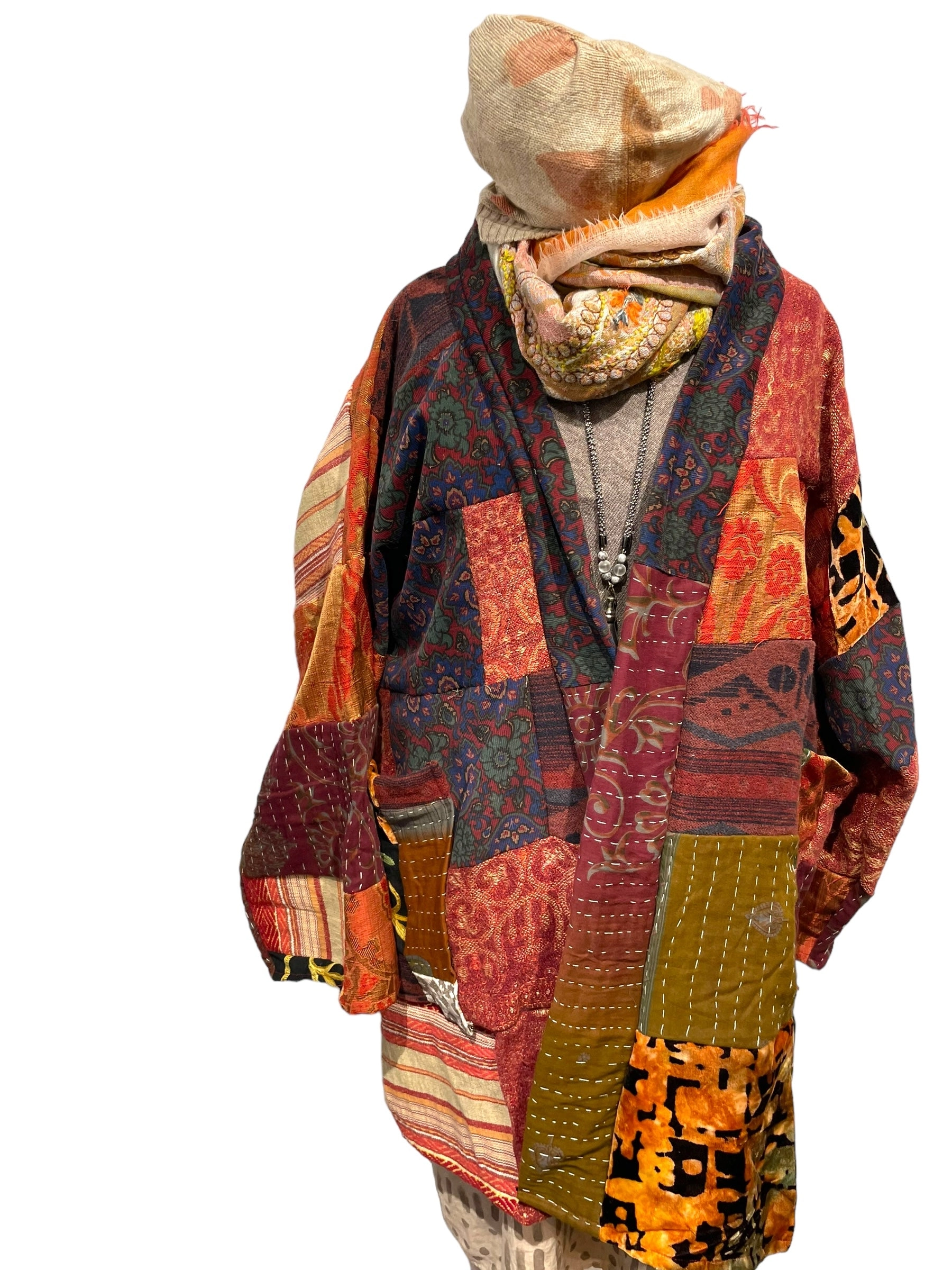 vintage , patchwork jacket
