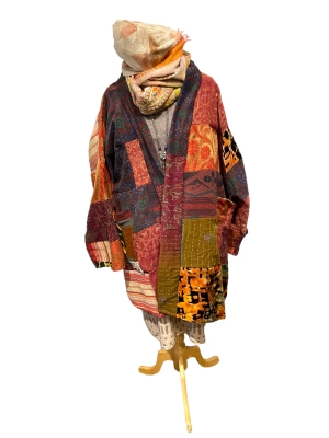 vintage , patchwork jacket
