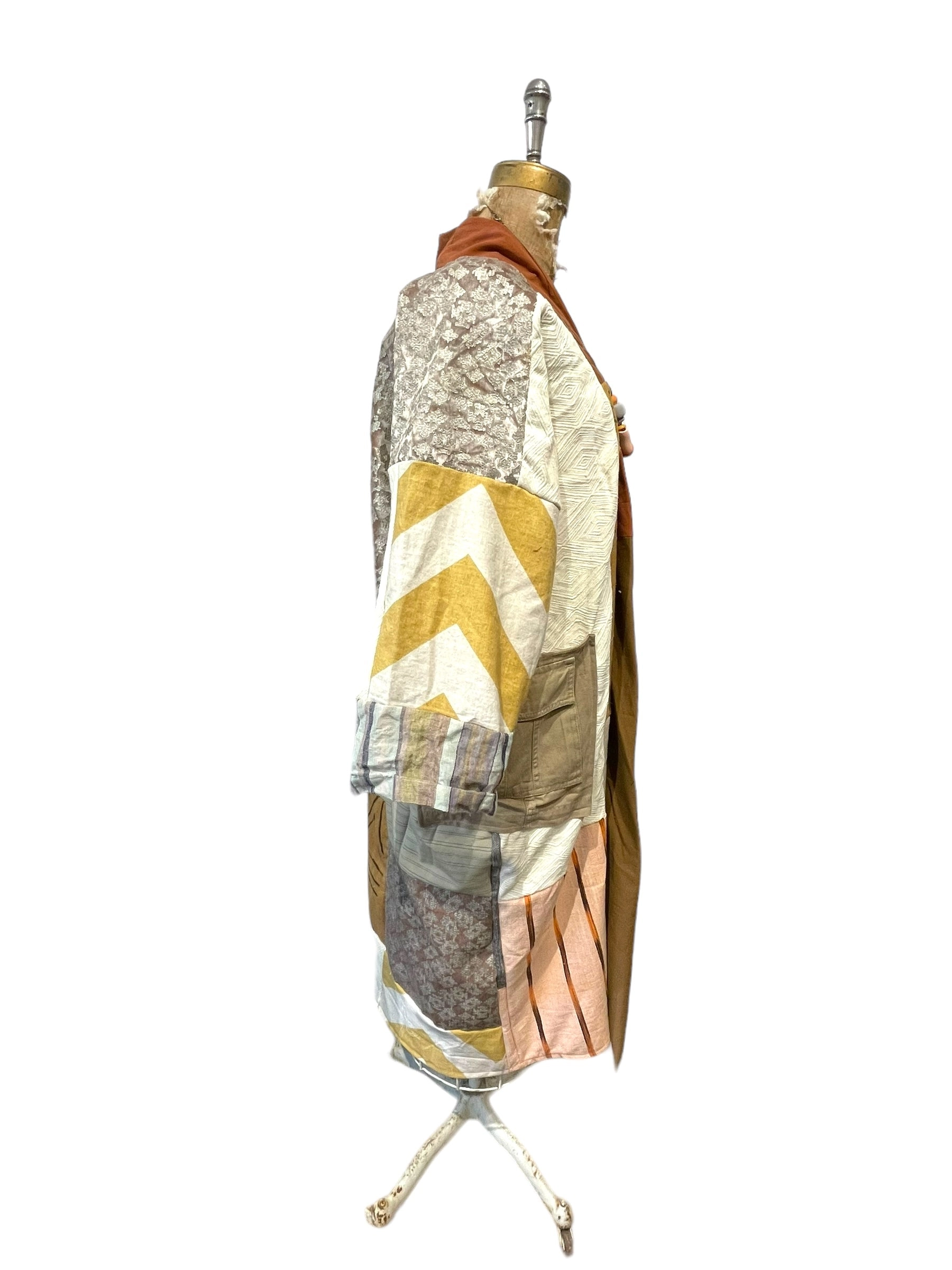 vintage , patchwork jacket