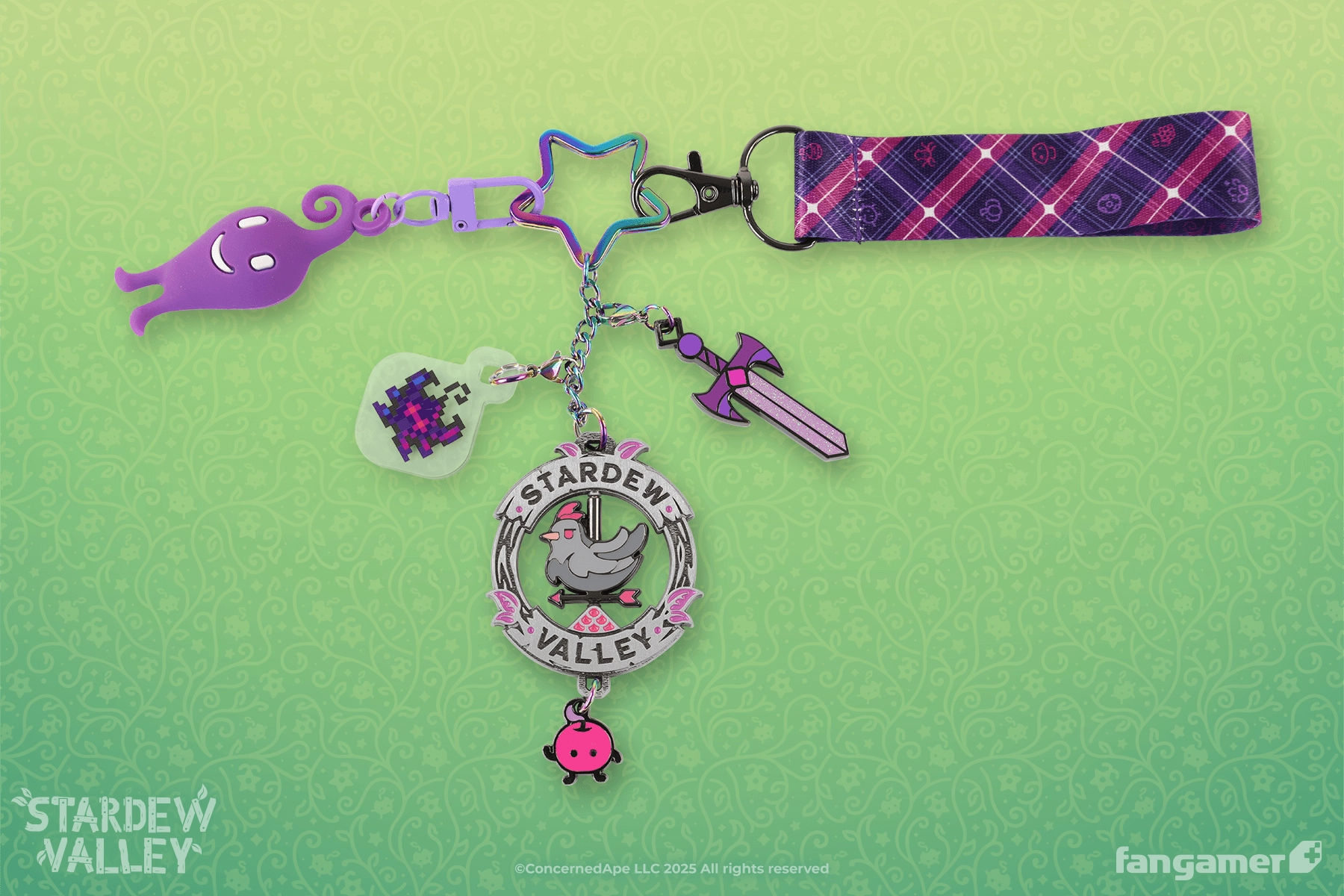 Void Farmer Spinning Charm Keychain