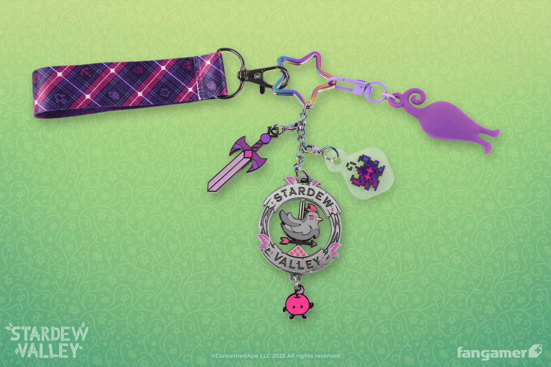 Void Farmer Spinning Charm Keychain
