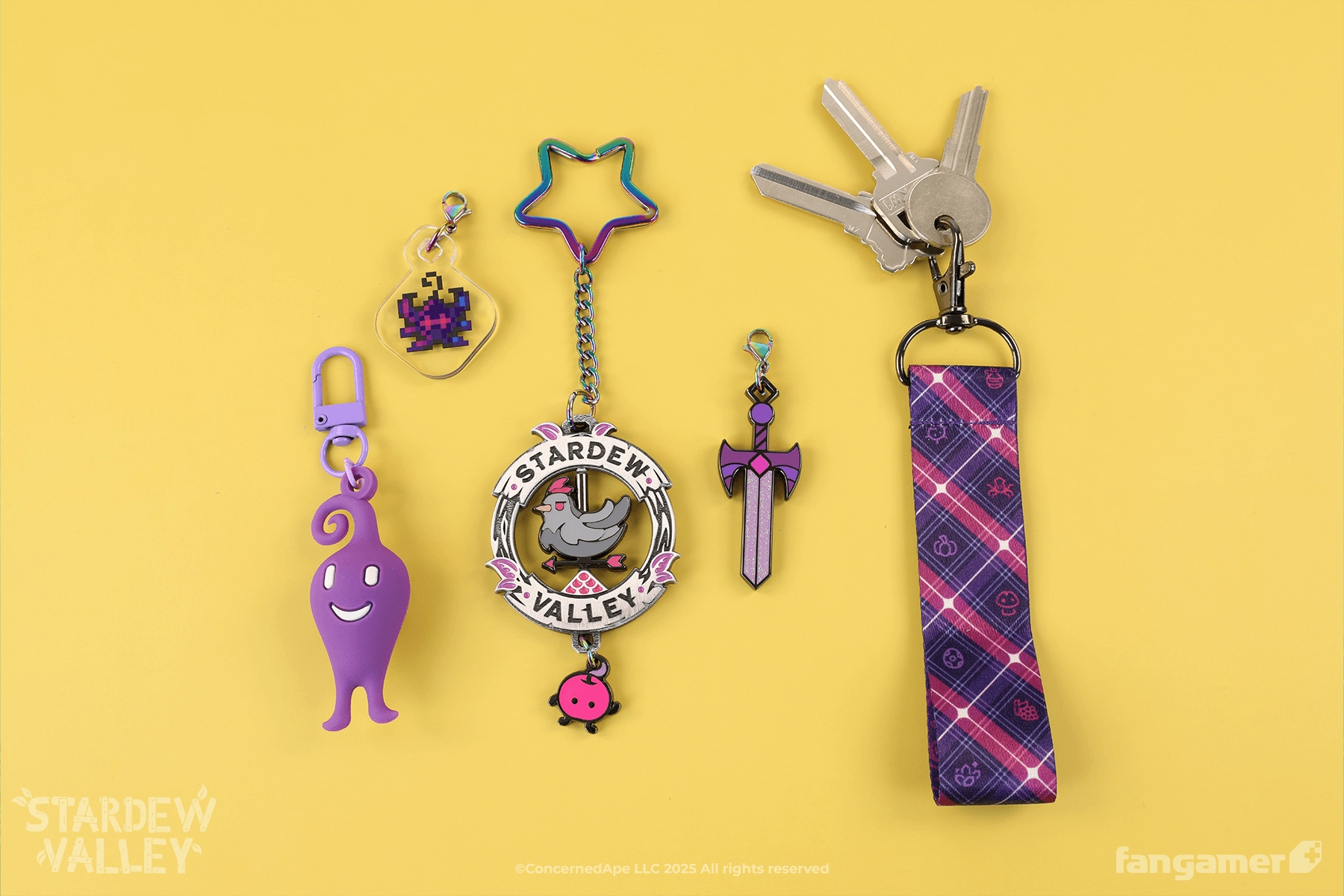 Void Farmer Spinning Charm Keychain