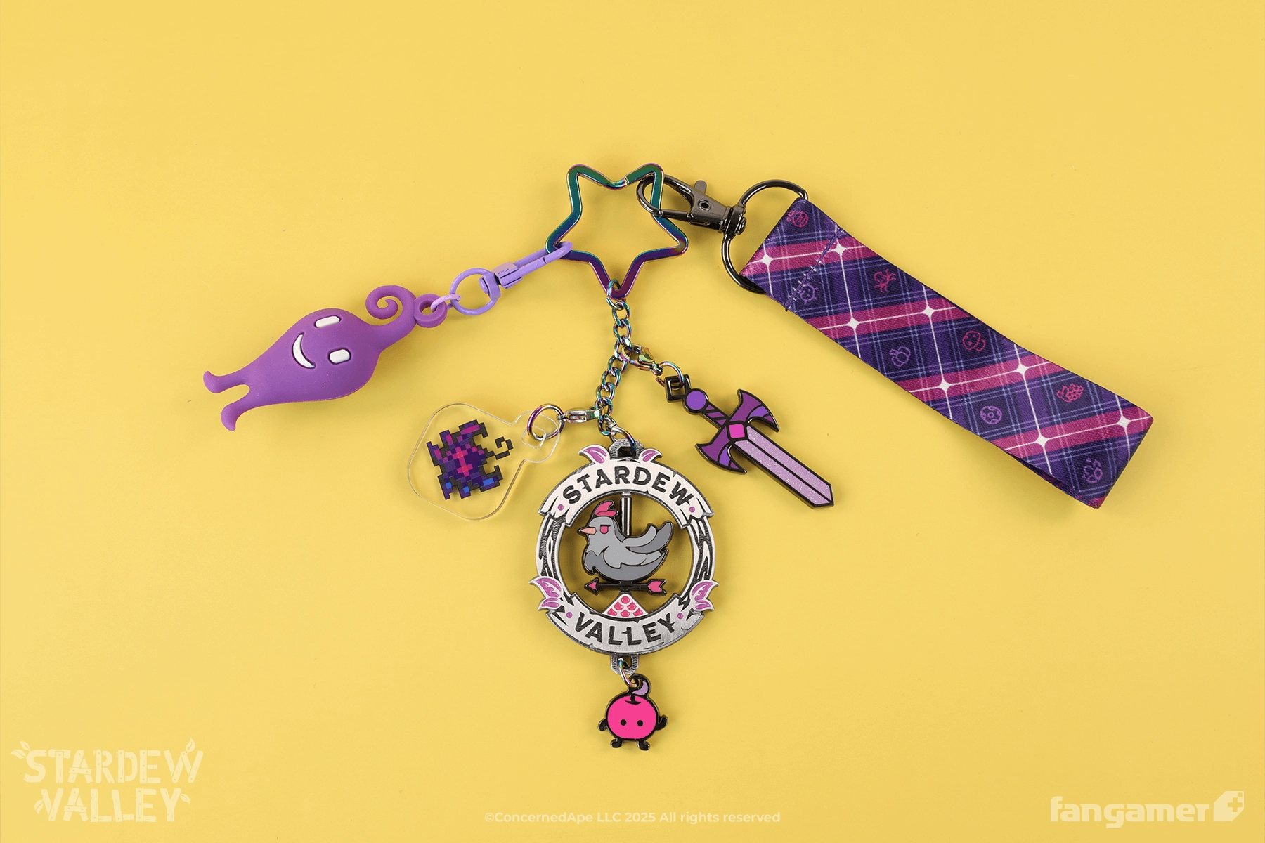 Void Farmer Spinning Charm Keychain