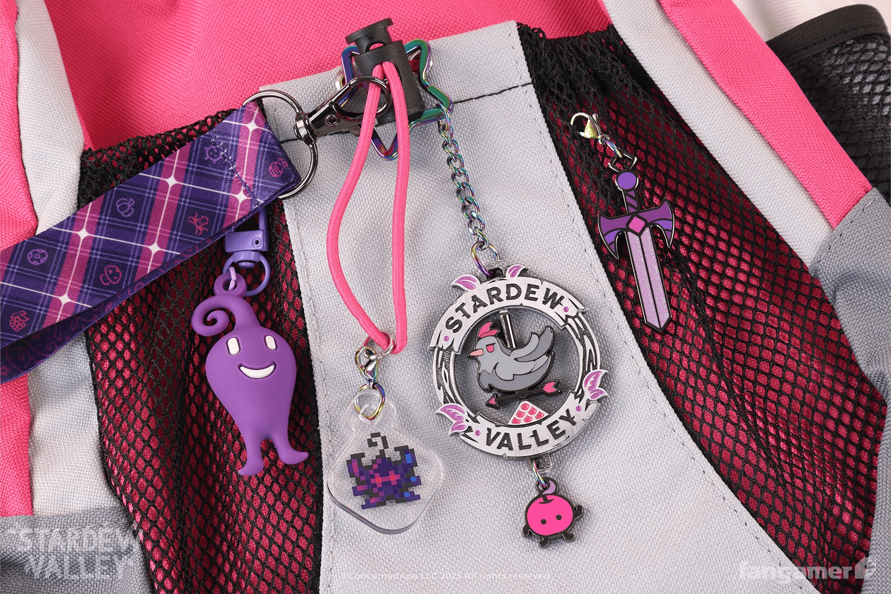 Void Farmer Spinning Charm Keychain