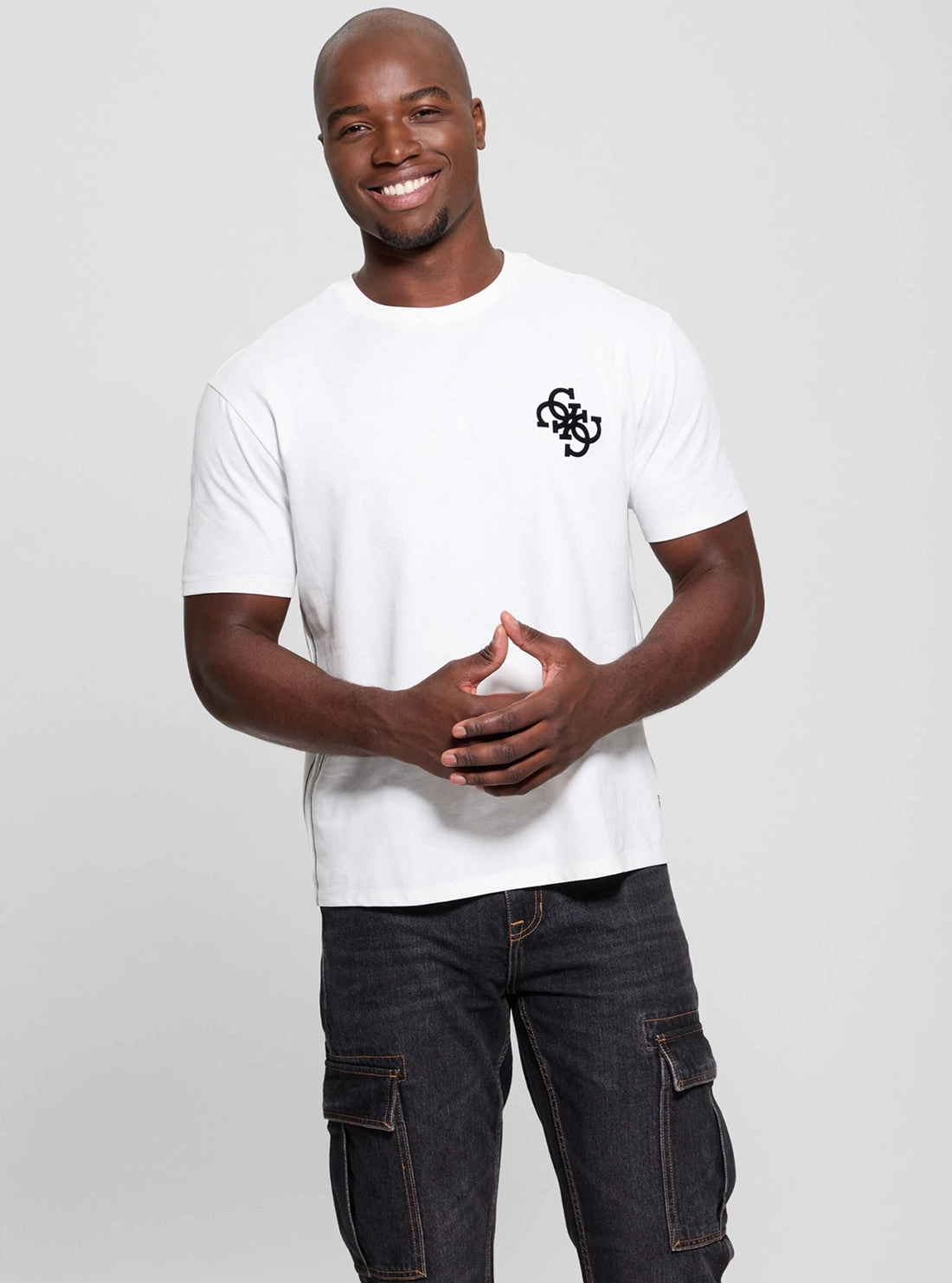 White Bandana Applique T-Shirt