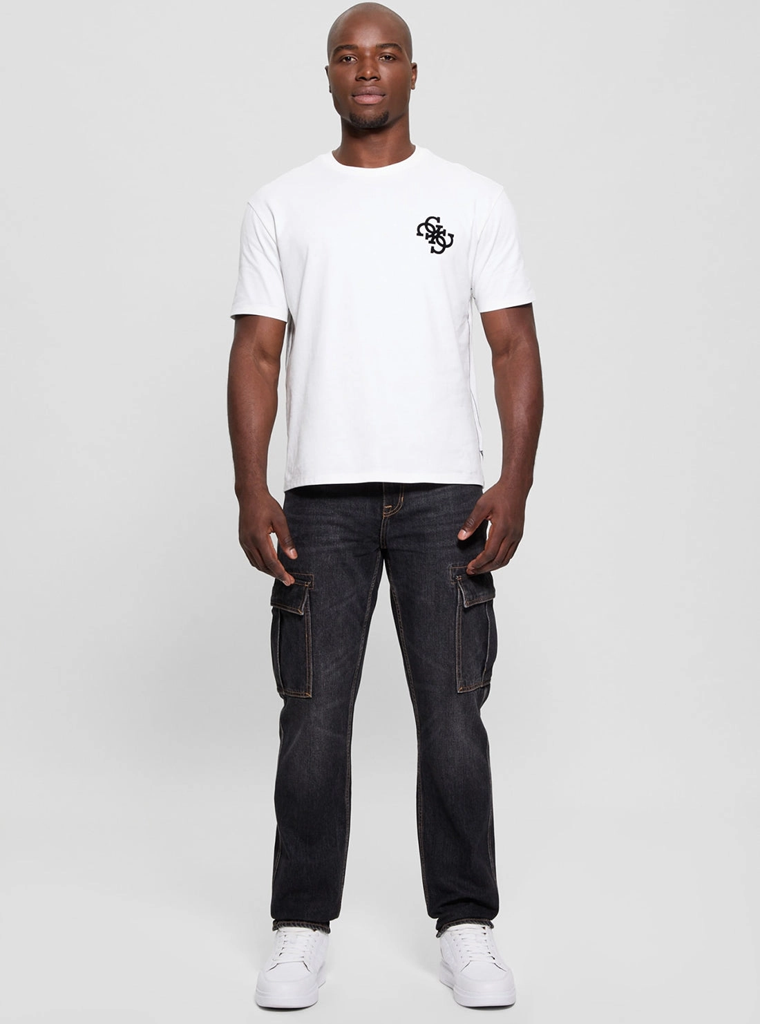 White Bandana Applique T-Shirt