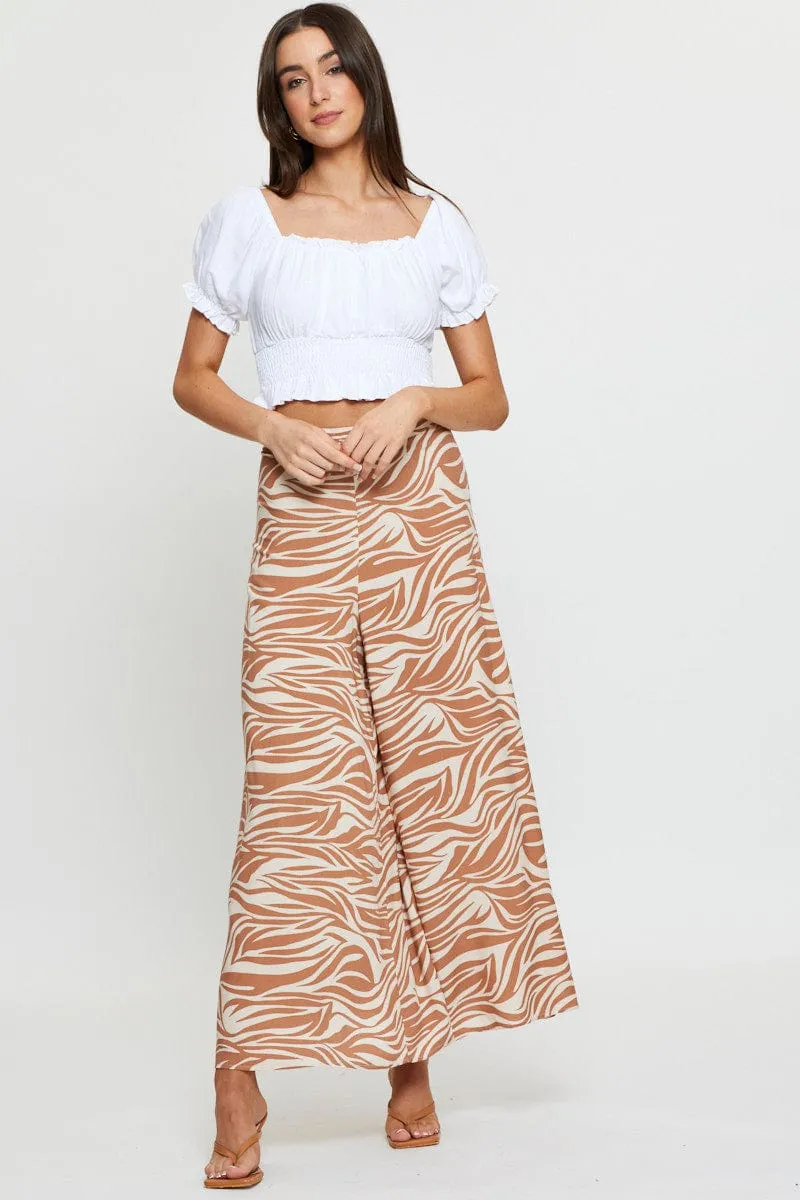 White Puff Sleeve Top Short Sleeve Crop