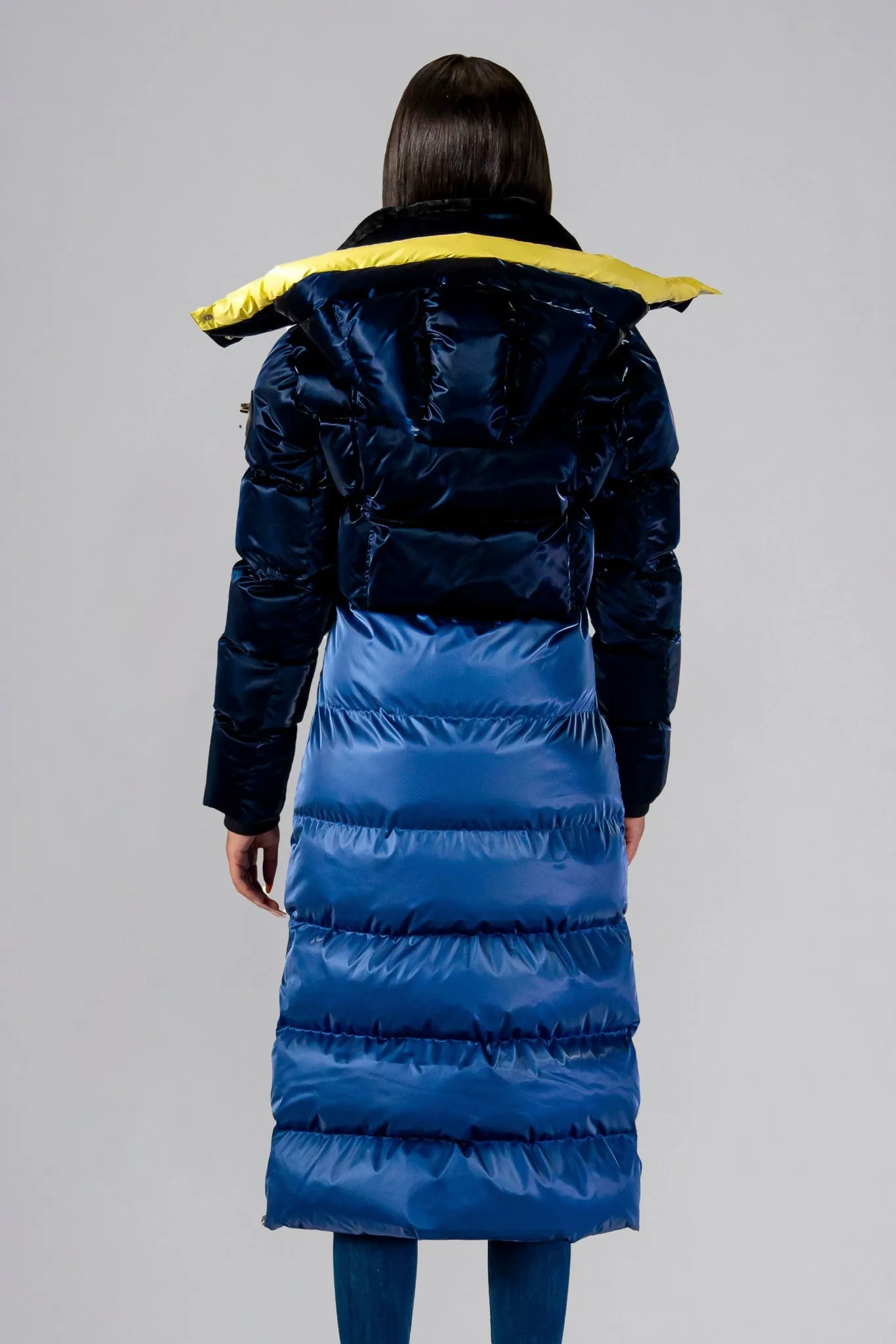Women's Bird Of Paradise Coat - All Wet Blue/Yellow