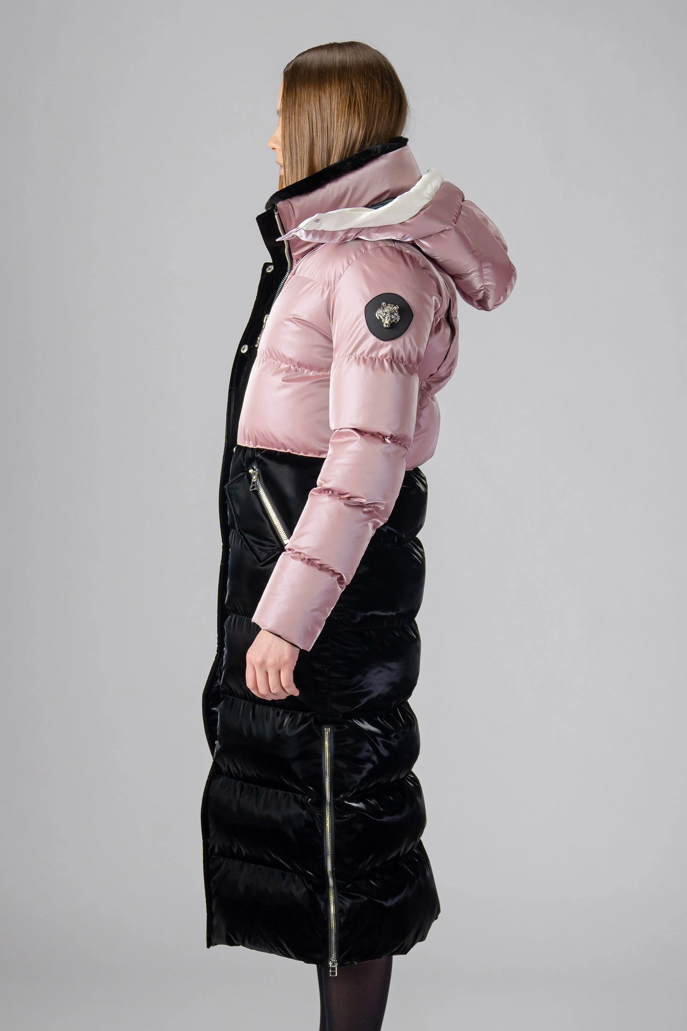 Women's Bird Of Paradise Coat - Arctic Rose/all Wet Black