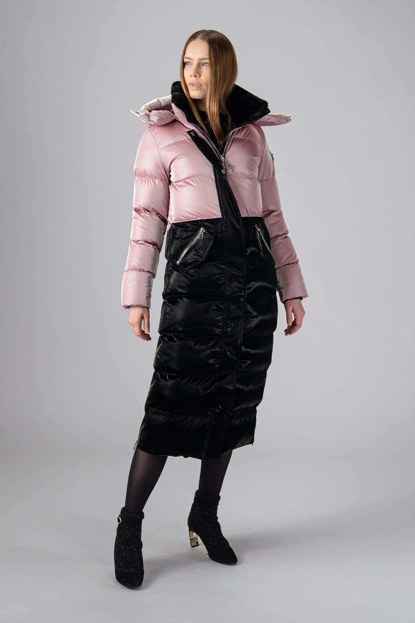 Women's Bird Of Paradise Coat - Arctic Rose/all Wet Black