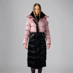 Women's Bird Of Paradise Coat - Arctic Rose/all Wet Black