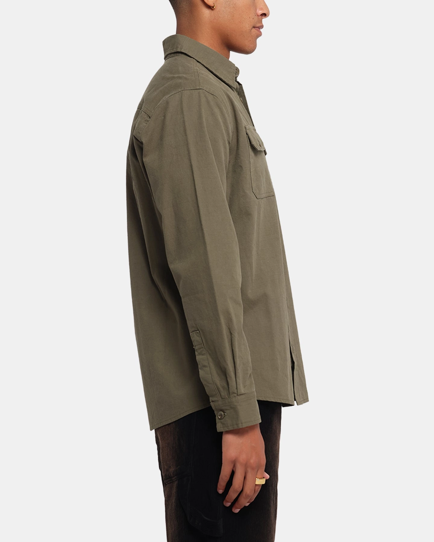 XXIII Slub Overshirt Khaki