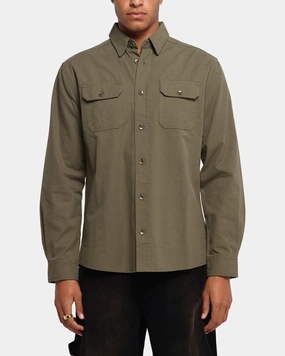 XXIII Slub Overshirt Khaki