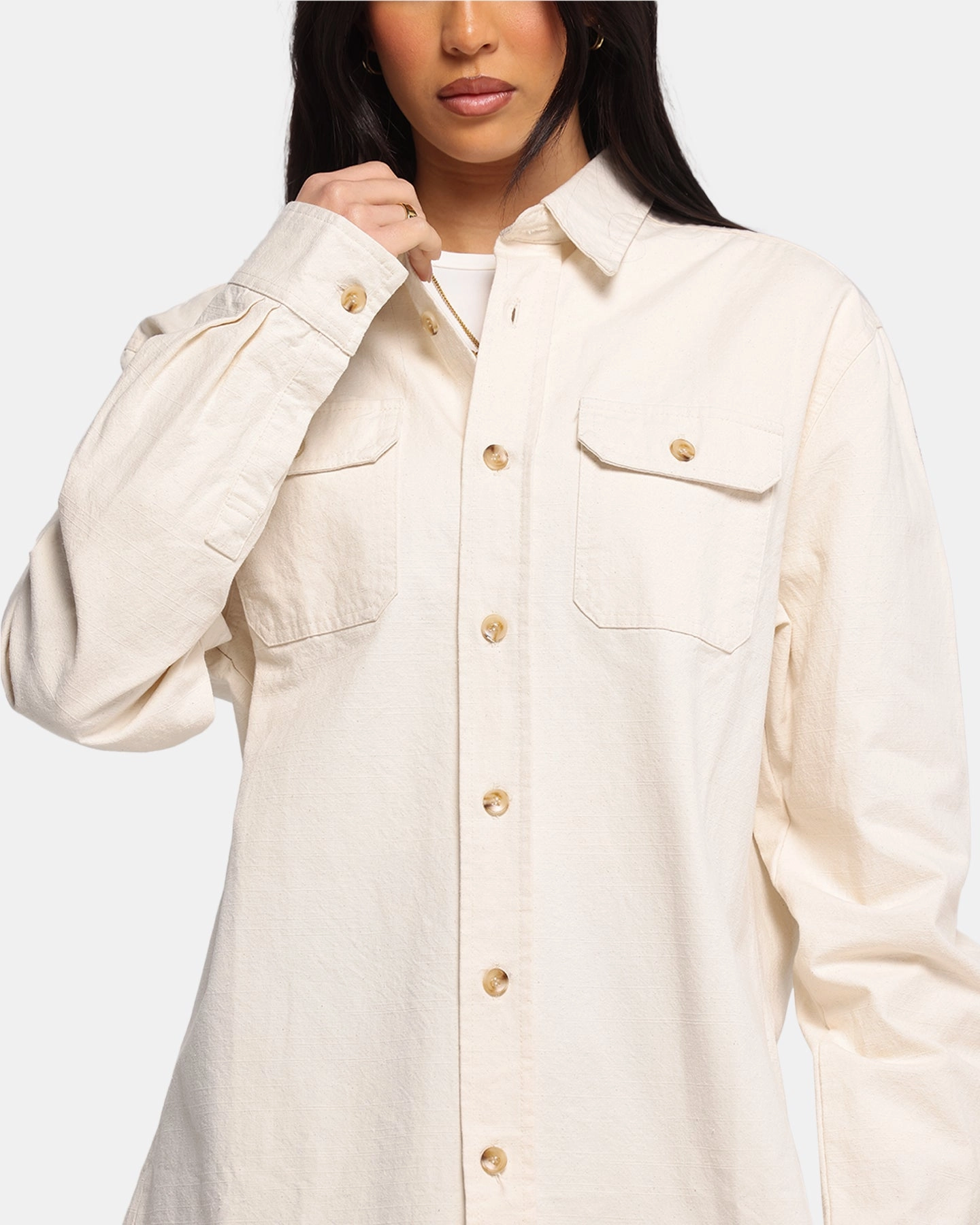 XXIII Slub Overshirt Natural