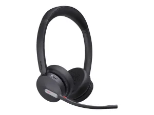 Yealink BH70 Dual - Headset - on-ear - Bluetooth - wireless - USB-C via Bluetooth adapter - black - Certified for Microsoft Teams YEA-BH70-DUAL-TEAMS-USB-C
