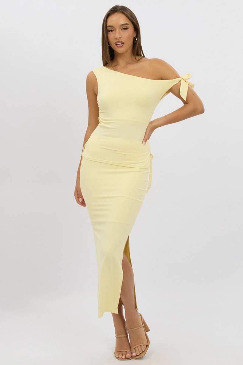 Yellow One Shoulder Top